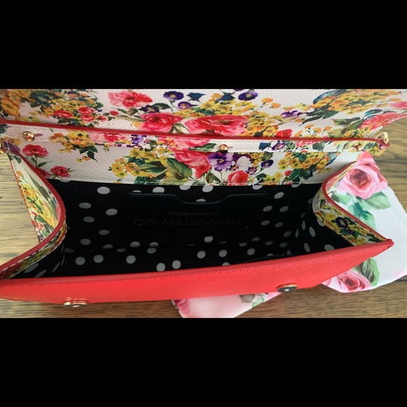 DOLCE & GABANNA Shoulder Leather Bag with Strap - Picture 5 of 12